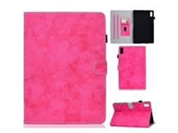 Capa Protetora Para Tablet Lenovo Tab M9 Com Textura De Tecido Estilo Mármore Em Pu