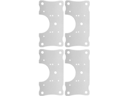 Kit De Reparo Dobradiças Armário Com Parafusos, Aço Inoxidável, 4 Peças, Fácil Instalação Para Cozinha