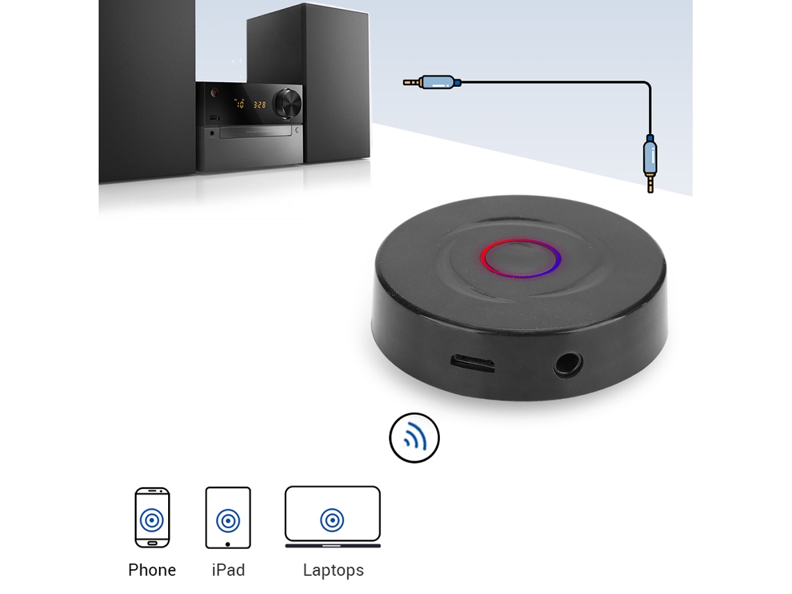 Transceptor de Áudio Sem Fio Bluetooth 5.0 2 em 1 LAXISCREED
