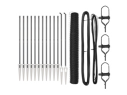 Conjunto 1 Cerca Externa Vidaxl Cinzento Aço (25 X 1,4 M)