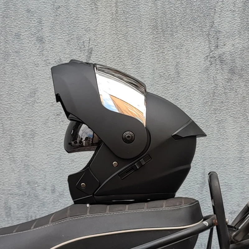 (l) Capacete Flip Para Motocicleta Com Certificação Dot Mais Recente E Viseira Integrada.