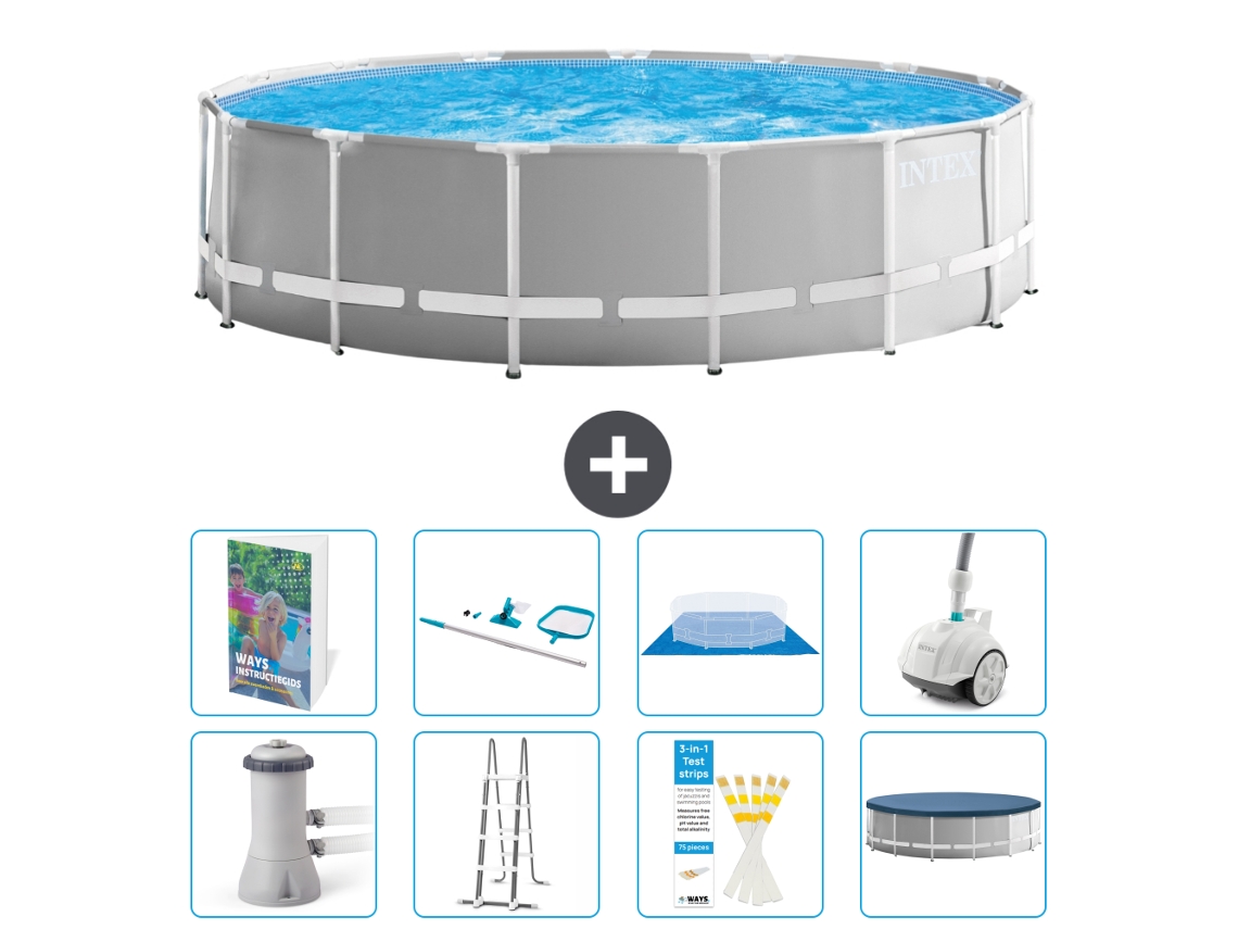 Intex Piscina Prism Frame Redonda - 457x122 Cm - 9-peças S605