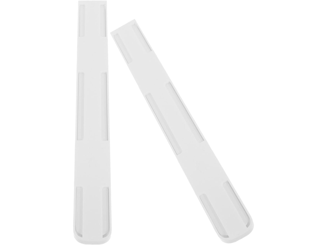 Conjunto De 2 Corrediças Gaveta Plástico Branco Reforçado Para Armários Armazenamento, Com Alta Confiabilidade E