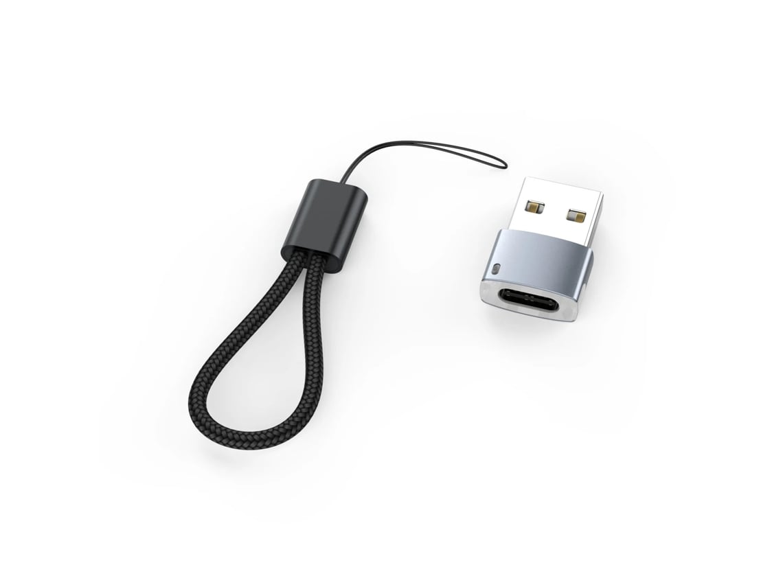 Adaptador Clássico 2 Usb C Iluminado Com Cordão Pacote De