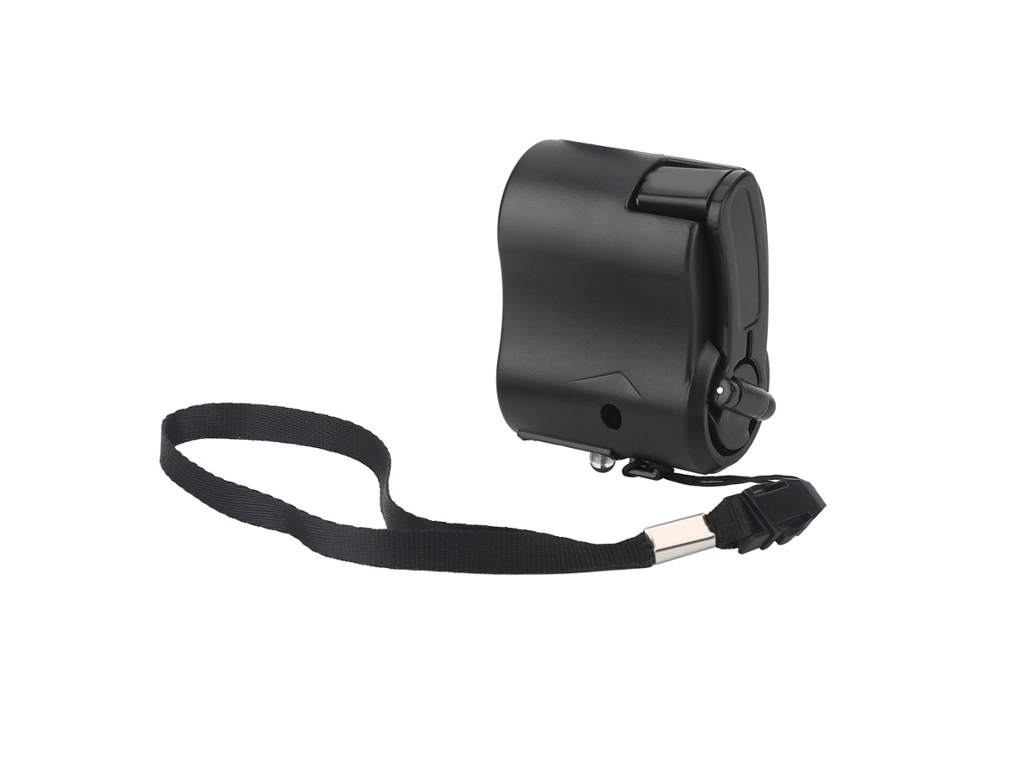 Carregador de emergência com manivela EOOCOO com carregamento USB