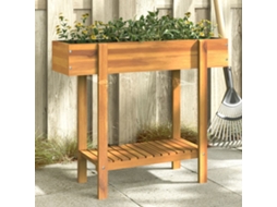 Vidaxl Canteiro Elevado De Jardim 90x30x75 Cm Madeira Acácia Maciça