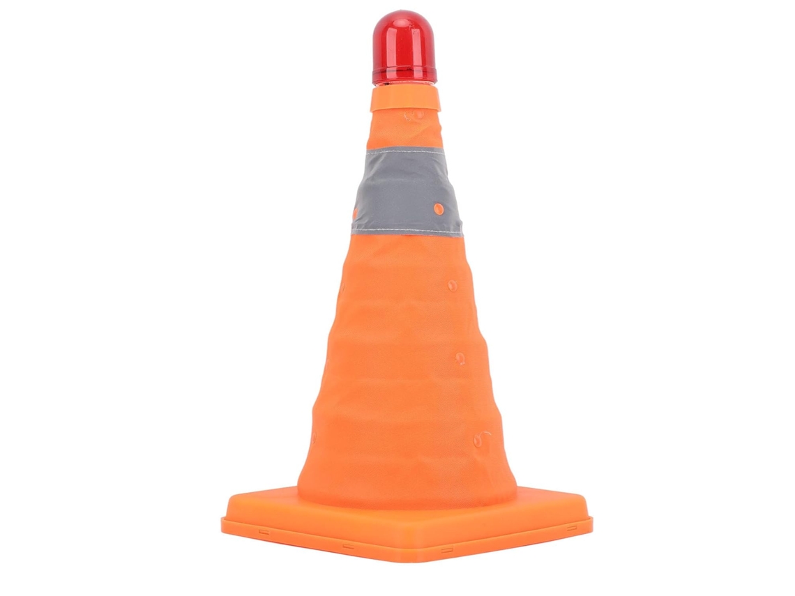 Cones De Segurança De Trânsito Dobráveis De 11,8 X 7,5 Polegadas Com Luz Led.