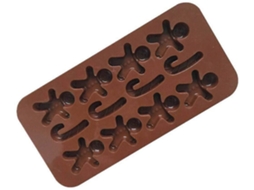 Molde de Silicona para Chocolate Figura Hombre de Jengibre Decoración de Cupcakes Pasteles Galletas Dulces Postres