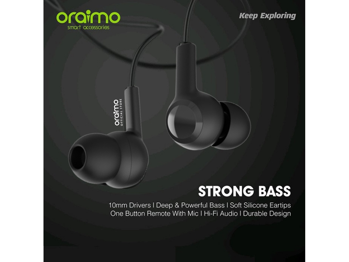Fones Oraimo Oep e26 Preto EOOCOO