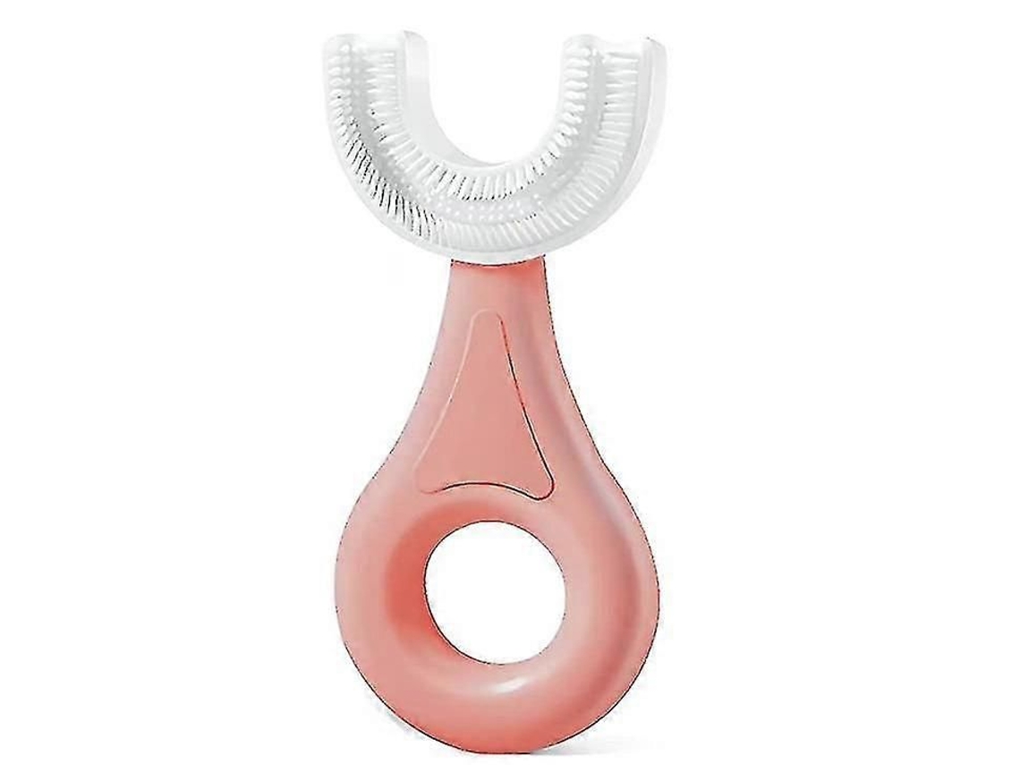 Escova de Dentes Infantil em Formato U para Bebês e Crianças Pequenas com Cabeça Silicone Macio Qualidade Alimentar, GOKOCO