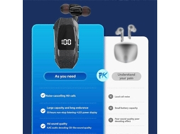 Fones De Ouvido Sem Fio Retráteis Com Lapela Para Negócios, Com Tela Digital Led, Adequados Para Esportes Ly Ebike