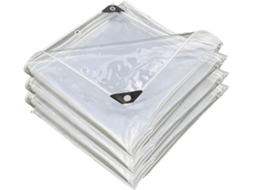Clear Tarps Heavy Duty Waterproof, Thick Tarpaulin With Metal Grommets, Tear Resistant Waterproof Tarp, Water Resistant