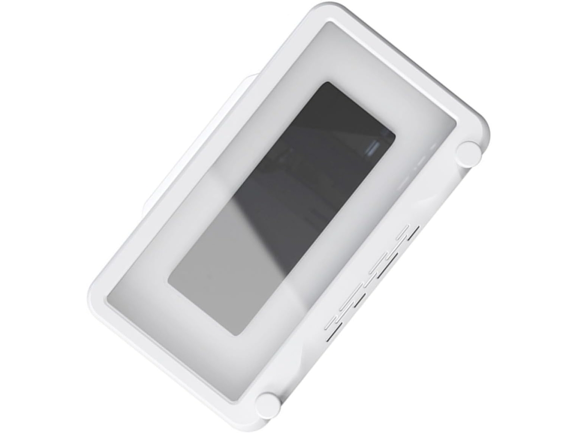 Capa Para Celular, Caixa À Prova D'água Para Celular, Plástico Branco, Rotação De 360°