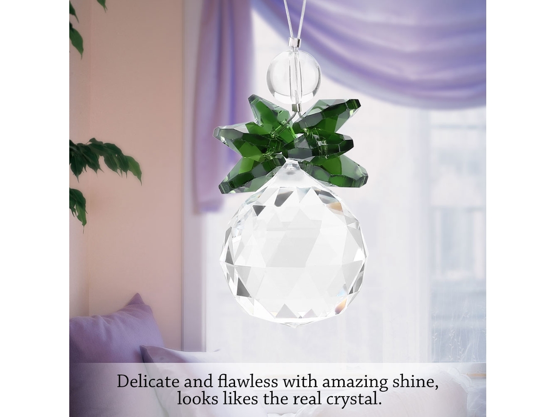 Flor De Cristal (material De Conta De Anis Estrelado, Decoração Verde) Eoocoo