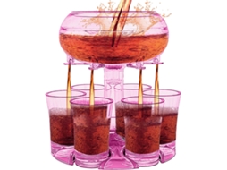 Kit De Barman Para Festas Dispensador De Bebidas Em Acrílico Com Formato De Copo Dosador Com Tam Gokoco