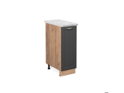 Móveis de cozinha Fame-Line, 30 cm, Mármore PT, Ouro Antracite, Vicco