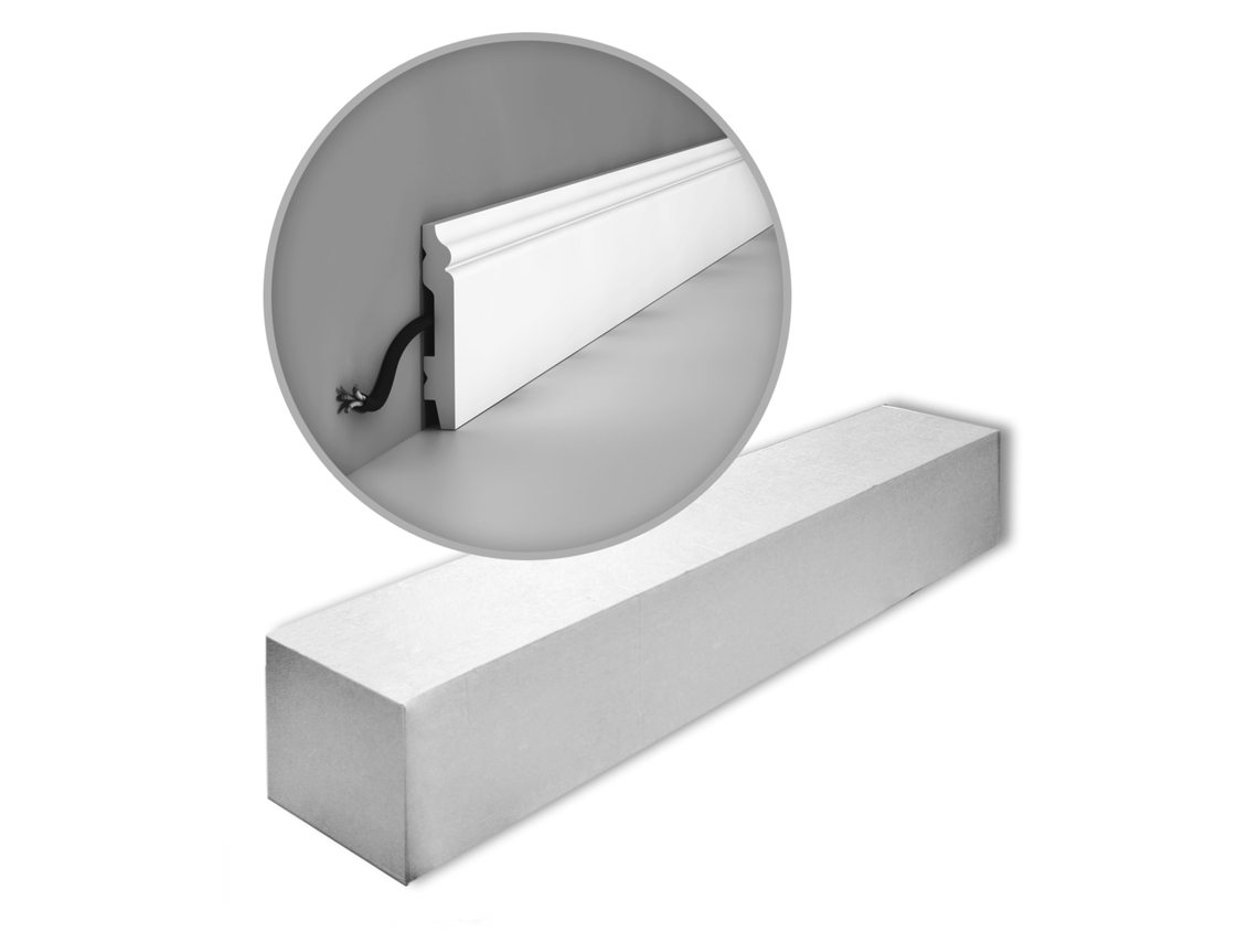 Rodapé ORAC Decor Sx165-Box Rodapés 2 Peças