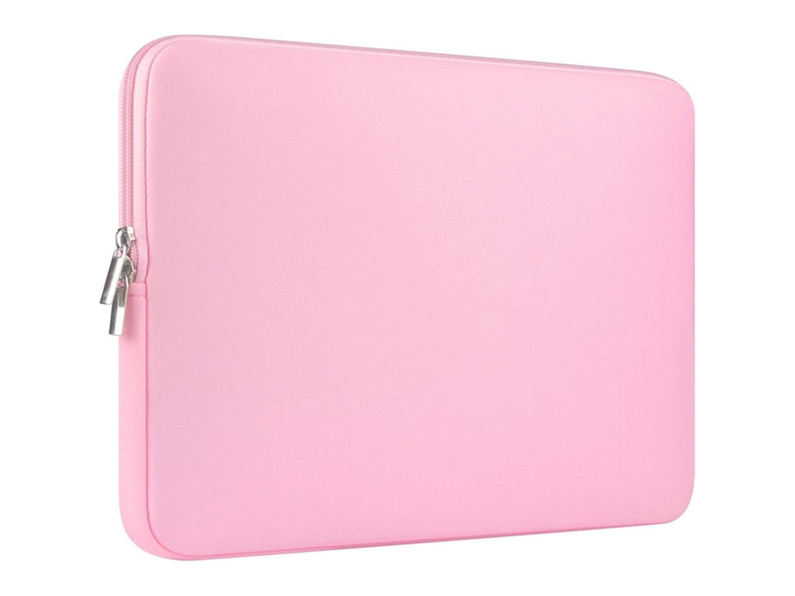 2026-funda Para Notebook De 15,6 Polegadas Macbook De Neopreno Rosa Fina E Leve Com Zíper Metálico