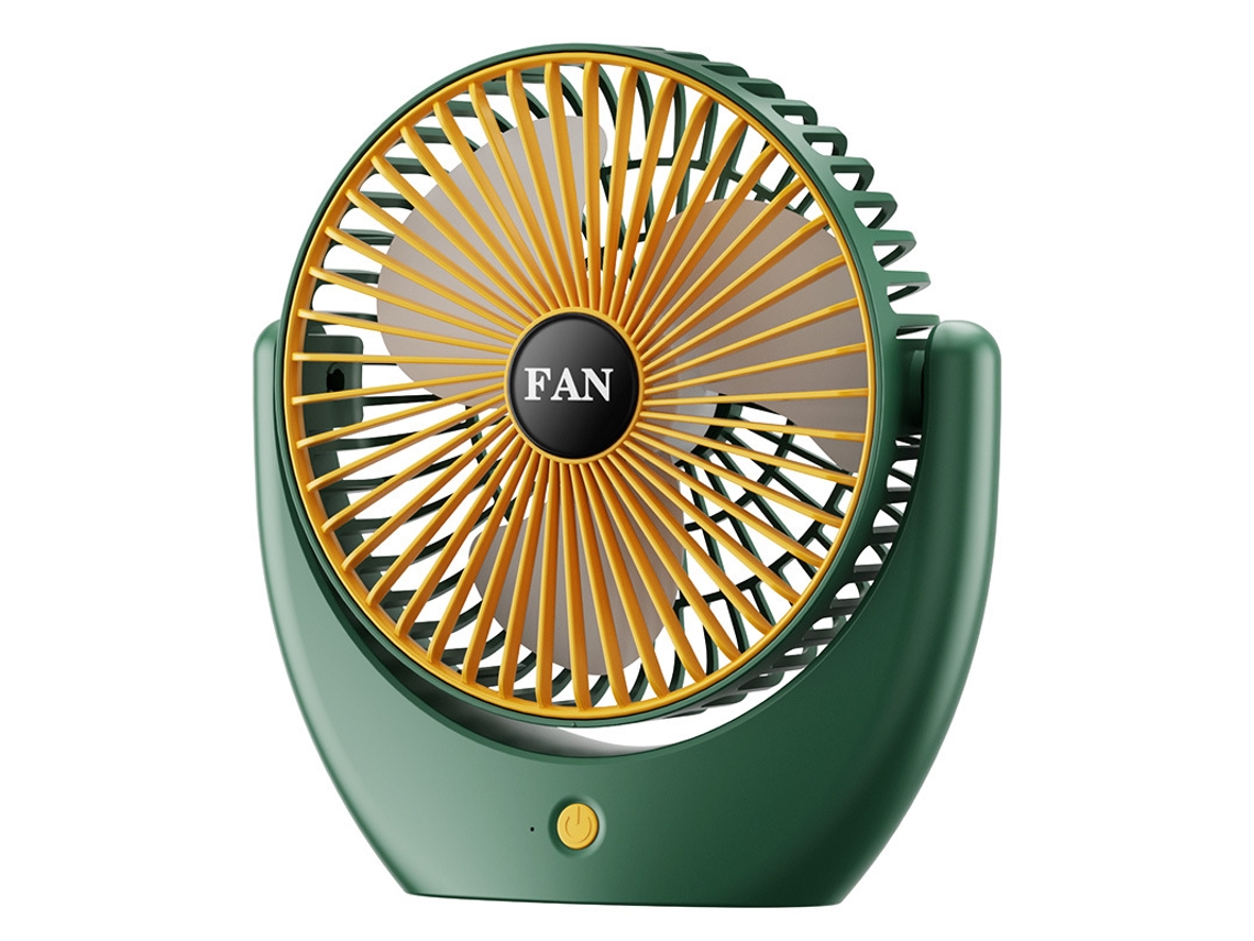 Ventilador de mesa USB - Recarregável - Verde