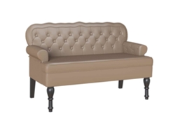 Banco Interior | Banco Chesterfield Cappuccino 119,5 X 64,5 X 75 Cm