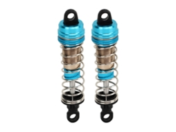Mali 2 Peças Amortecedor Hidráulico de Carro Rc 76mm Alumínio para Scy 16101 16102 16103 16201 1/16 Azul