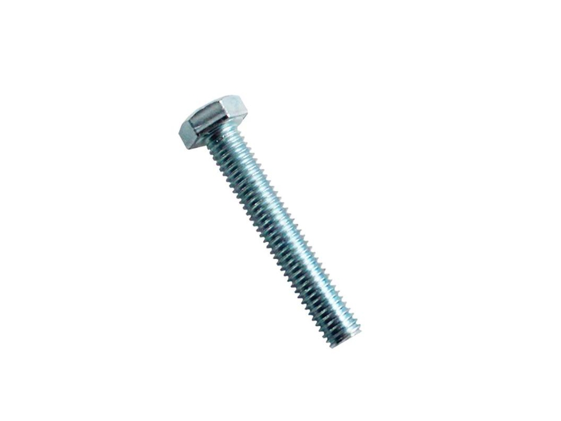 Tornillo Hexagonal 10x60 Din 933 8.8 Zinc. Acero Blanco C 100 Fontana