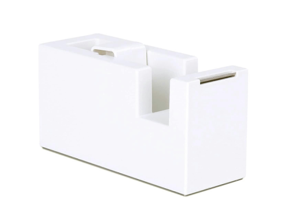 Dispensador de Fita Mesa Cortador Base Silicone Sem Derrapagem para Escritório GOKOCO