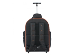 Mochila De Ferramentas 2 Em 1 Com Rodas, 72 Bolsos, Carga 50kg, Resistente Para Trabalho E Oficina Tekmaquinas