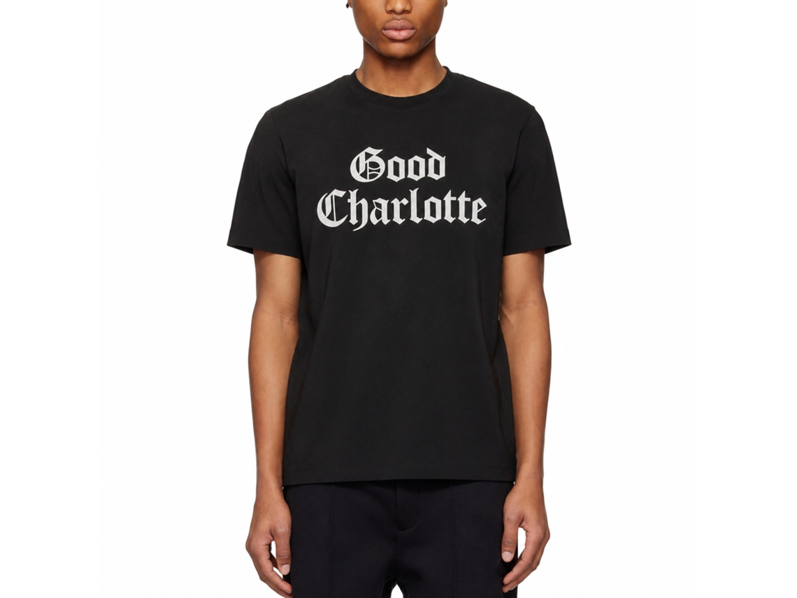 Good Charlotte White Puff Logo T-shirt Unisex Adults Size:xl