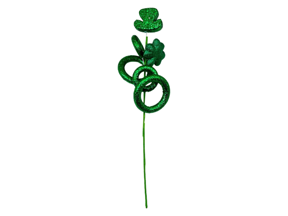 Decoração De St. Patrick's Day Com Ramos De Trevo Laxiscreed Para Festival Irlandês