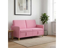 Vidaxl Sofa Com Armazenamento Rosa 152 X 78 X 87 Cm Poliéster