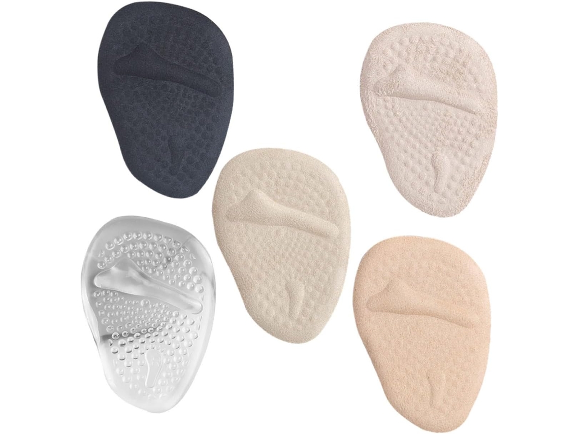 Packove 5 Pares De Protetores Metatarsais Que Reduzem O Deslizamento Do Calcanhar, Protetores De Gel Antiderrapantes