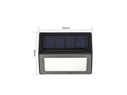 2pcs lâmpada solar para escadas LED IP65 impermeável luz de parede jardim outdoor | S/MARCA