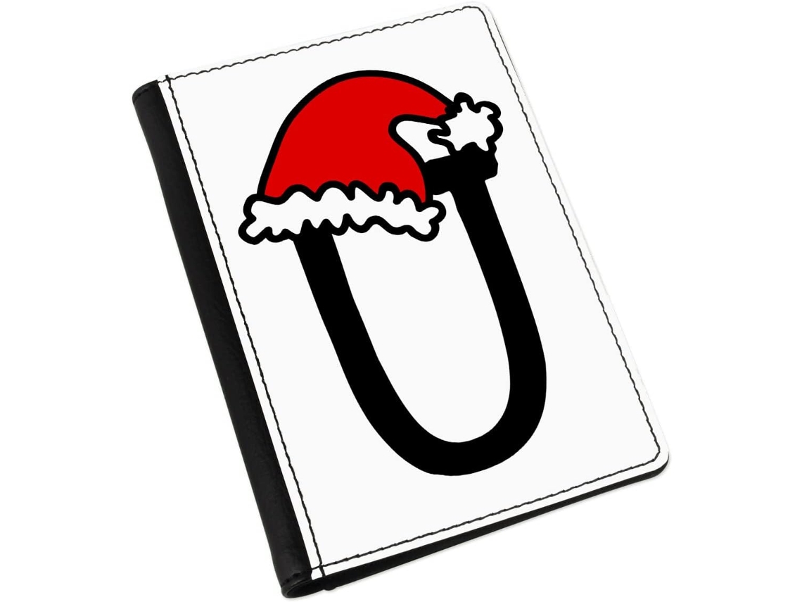 Capa para Passaporte em Formato de Chapéu Natal com a