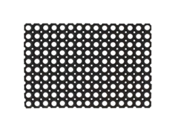 Vidaxl Tapete De Porta Retangular 40x60 Cm Borracha