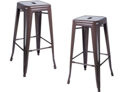 Pack 2 Bancos Torix Altos 76 Cm - Marrom