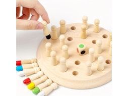Xadrez De Madeira Com Cores, Palitos, Para Crianças, Palitos De Fósforo, Jogo Da Memória, Jogo De Lógica Inteligente, Jogo De Trei Aquaforge