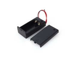 Laxiscreed Caixa De Bateria 9v Com Fios, Interruptor E Design Resistente
