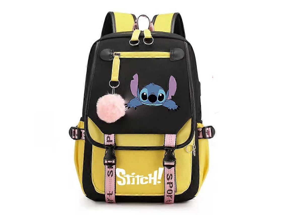 Mochila Casual Recarregável Usb Com Estampa De Ponto, Bolsa Escolar Para Estudantes 2 Olysi Shop