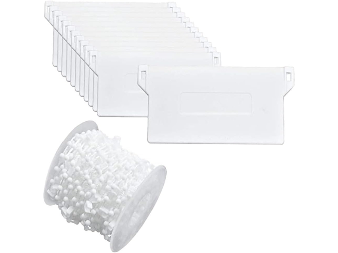 Conjunto De Pesos E Contas Plástico Para Persianas Verticais, Acessórios Para Cortinas E Persianas De Banheiro Cozinha