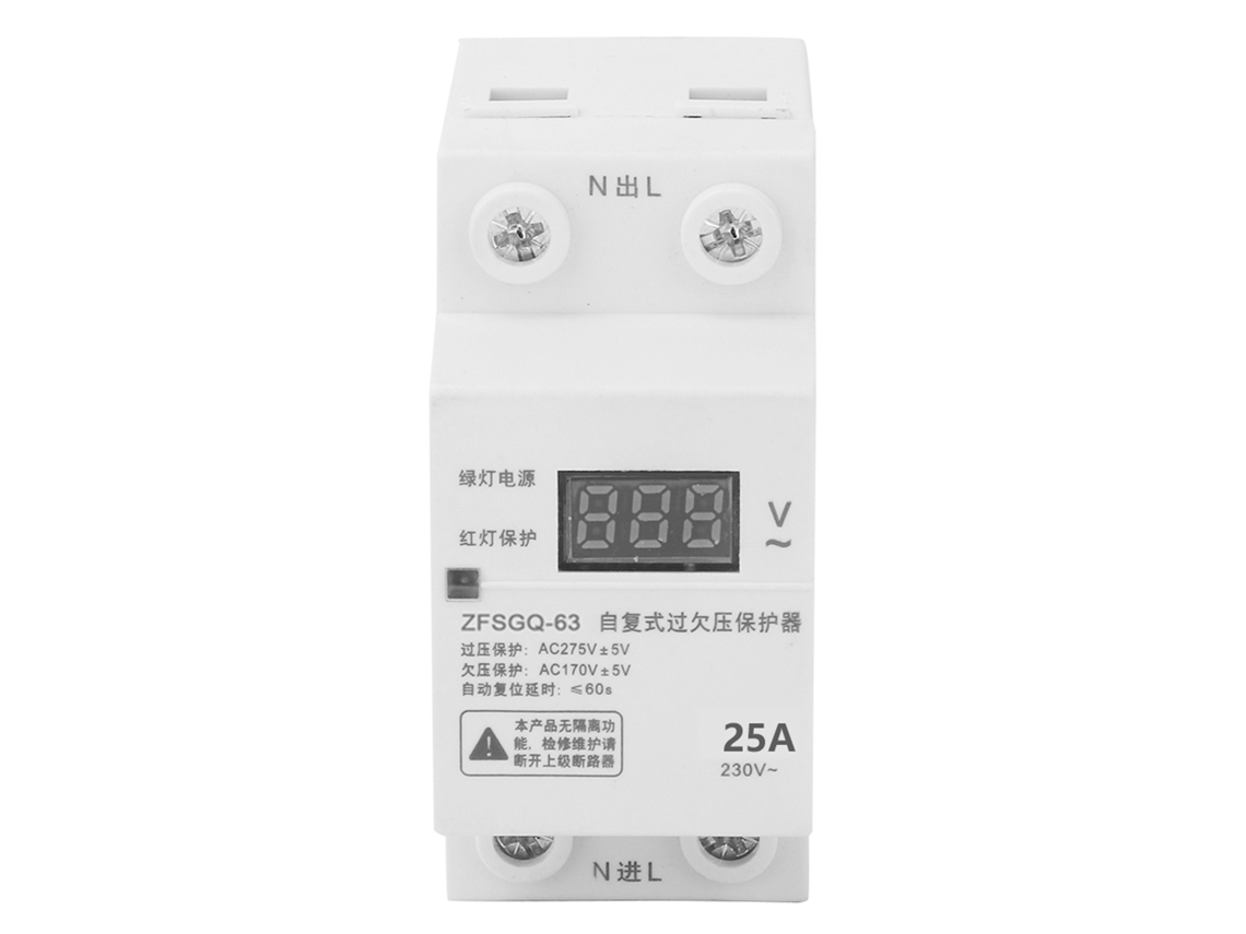 Protector Automático de Tensão com Reconexão e Display Digital (25a)
