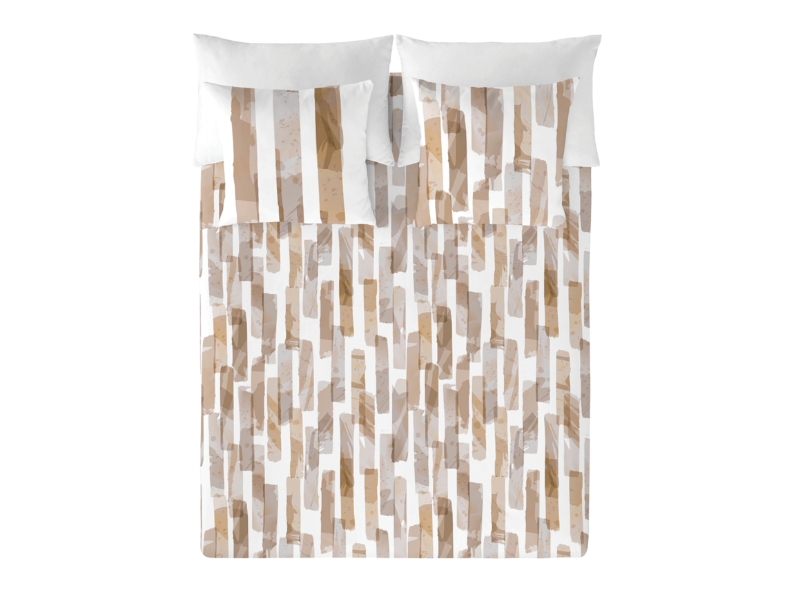 Capa de Edredão NATURALS Estampada Cama Extra Inclui Fronhas Algodão Multicor (CAMA90/150x220cm45cmsolapa)