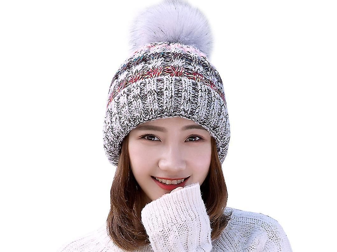 Gorro de inverno feminino 2026, tricotado em crochê, com textura macia, brilhante e quentinho.