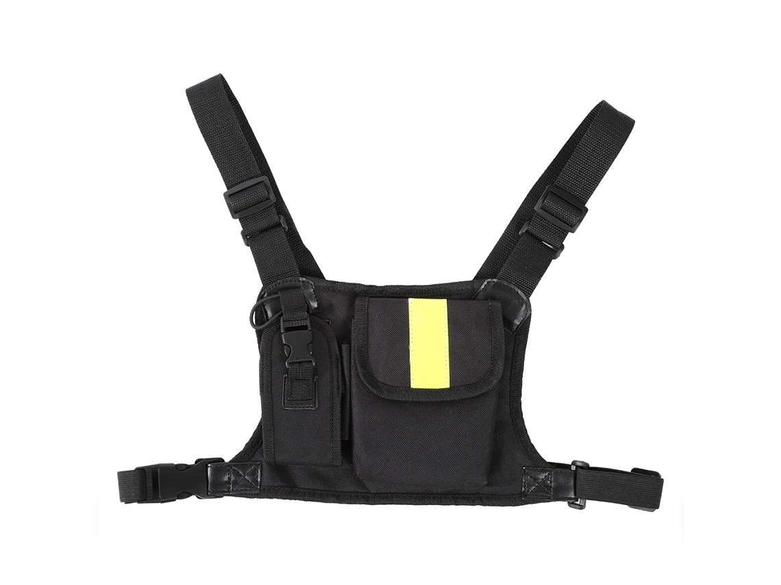 Bolsa De Peito Para Rádio Comunicador Nylon Ajustável Mãos Livres