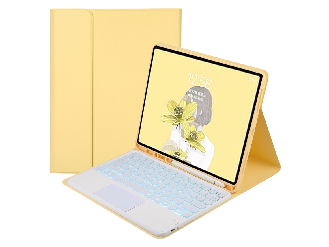 Capa de Teclado Bluetooth para Redmi Pad Pro 12.1 XIAOMOYU com pele e toque sensível