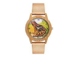 Reloj De Cuarzo Para Pareja Con Esfera Redonda Y Correa De Acero Zhoulianfa (oro Rosa)