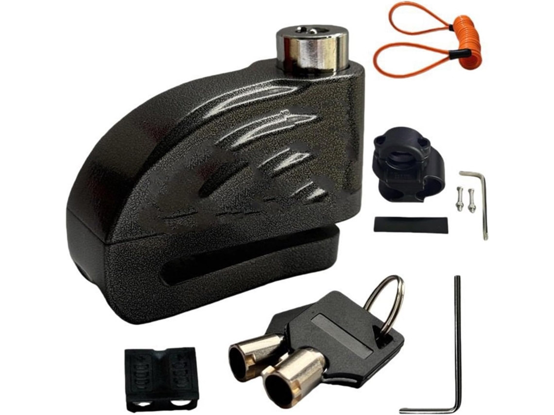 Cadeado para Guidão de Motocicleta com Alarme À Prova D'água Antifurto: Este Adota Design Exclusivo Cilindro