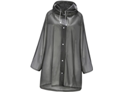 Poncho Impermeável Para Adultos Com Capuz, Capa De Chuva Portátil E