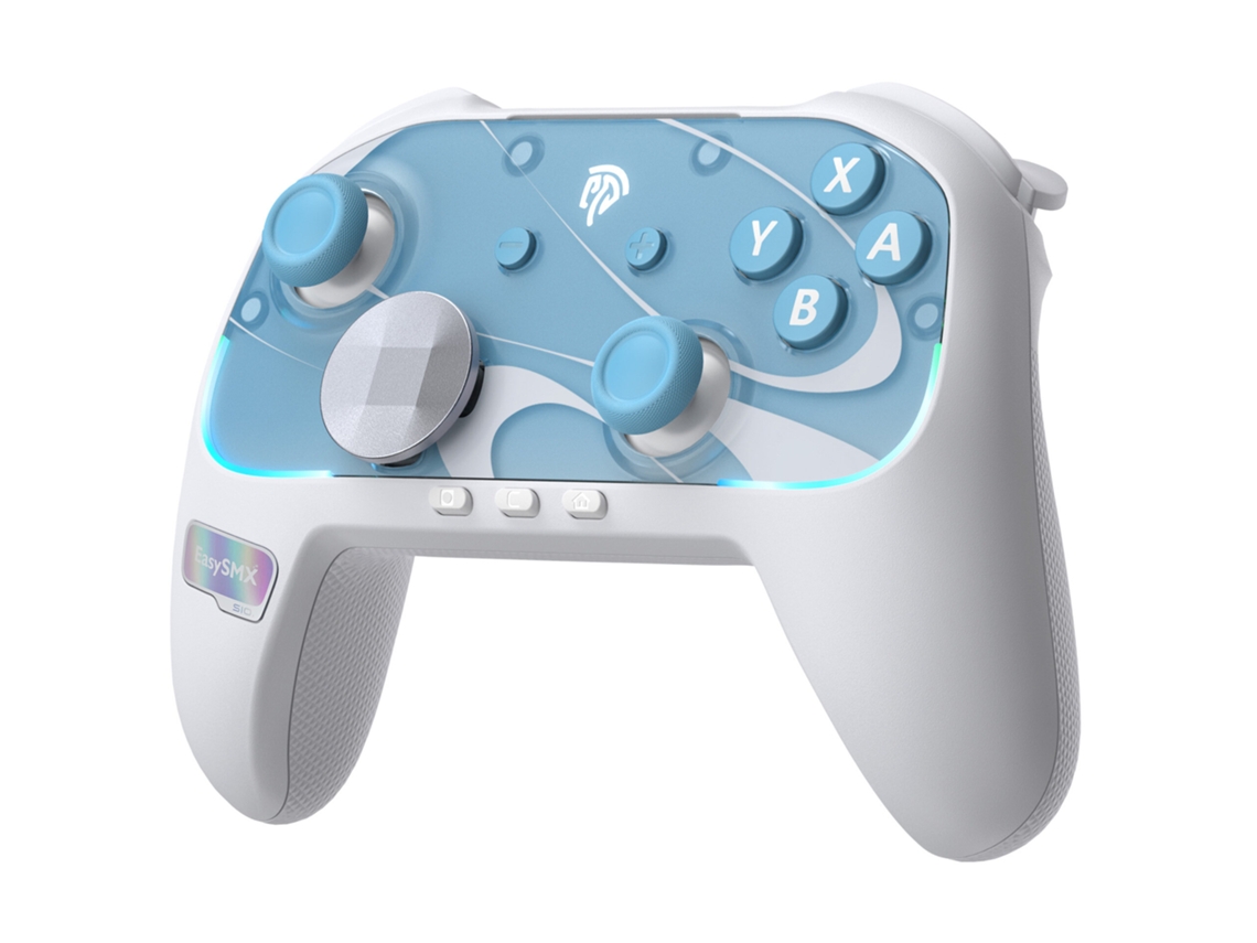Comando Easysmx S10 Com Fios, Bluetooth, Tmr, Rgb, Compatível Com Pc, Telemóvel, Tv E Steam, Com Giroscópio De Seis Eixos E Vibração Hd.