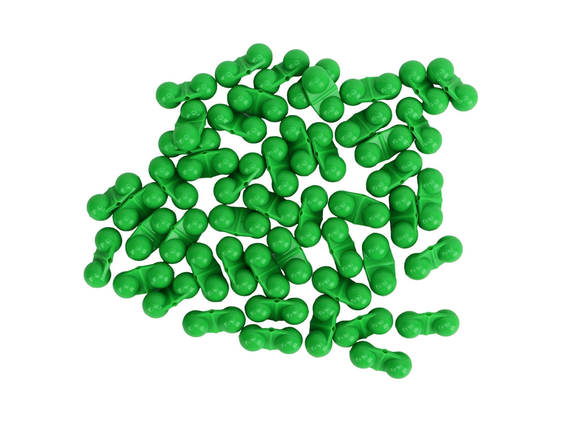 50 Pérolas Sino Metal para Pesca Marítima Verde